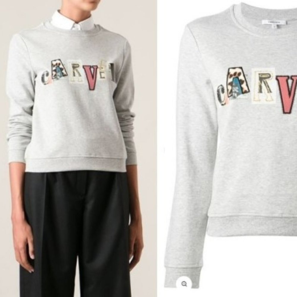 NEW Carven logo sweatshirt size M